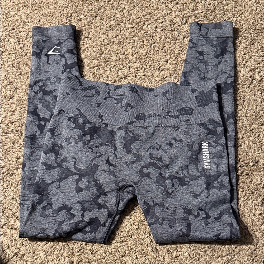 Gymshark Kids Charcoal Camo Leggings